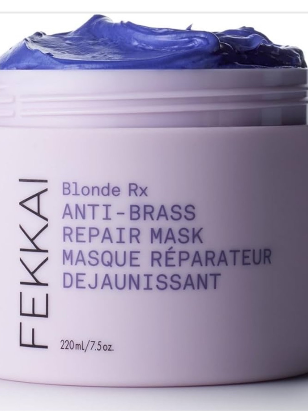 FEKKAI Blonde Rx Anti-Brass Repair Mask 7.5 oz - Leaves Hair 3X Stronger